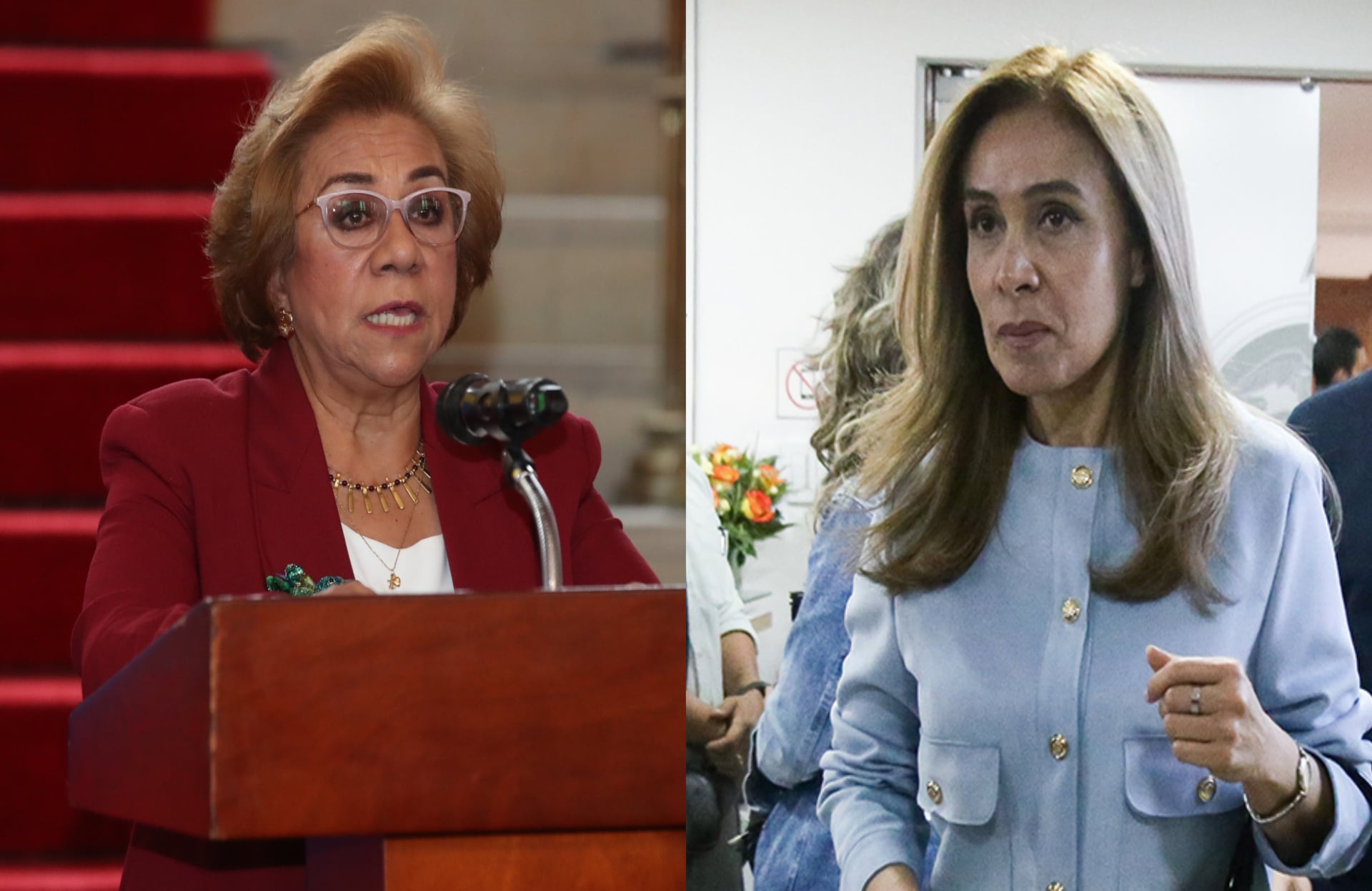 Yolanda Villavicencio y Viviana León.