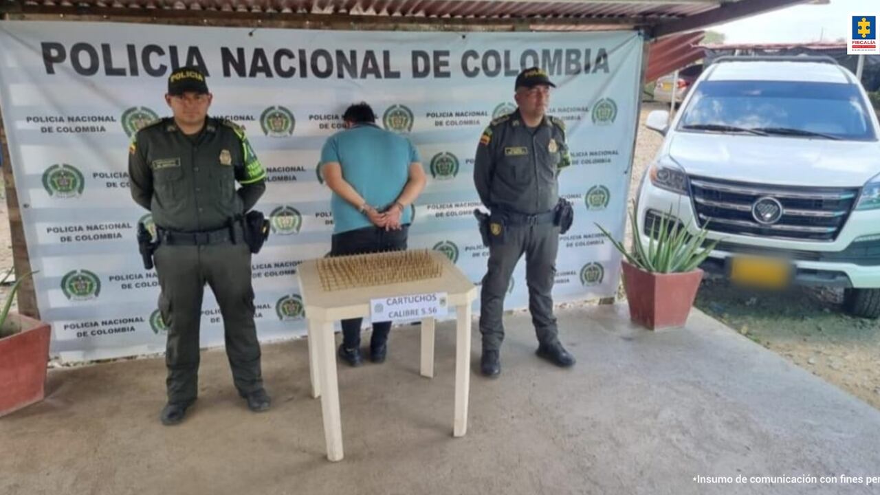 Capturado con municiones de fusil en carro de la UNP