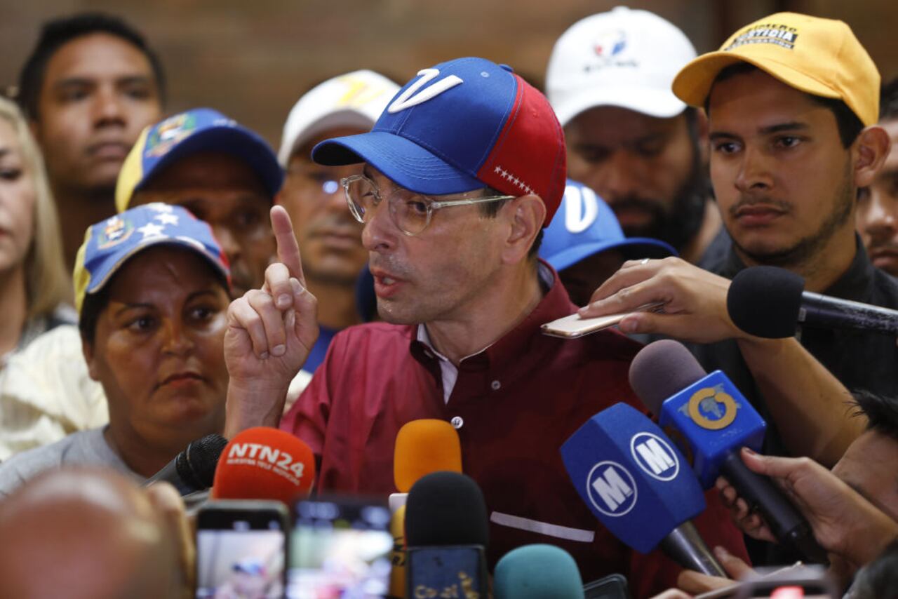 líder opositor al gobierno del presidente Maduro, Henrique Capriles