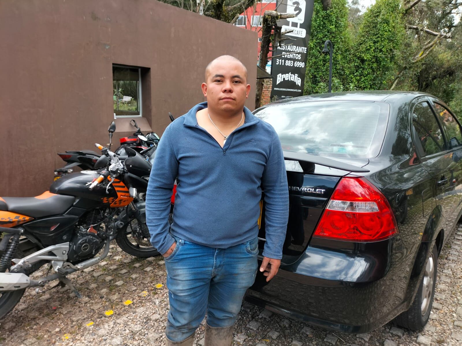 Jesús David Serrano, vigilante que sobrevivió a la tragedia en La Calera