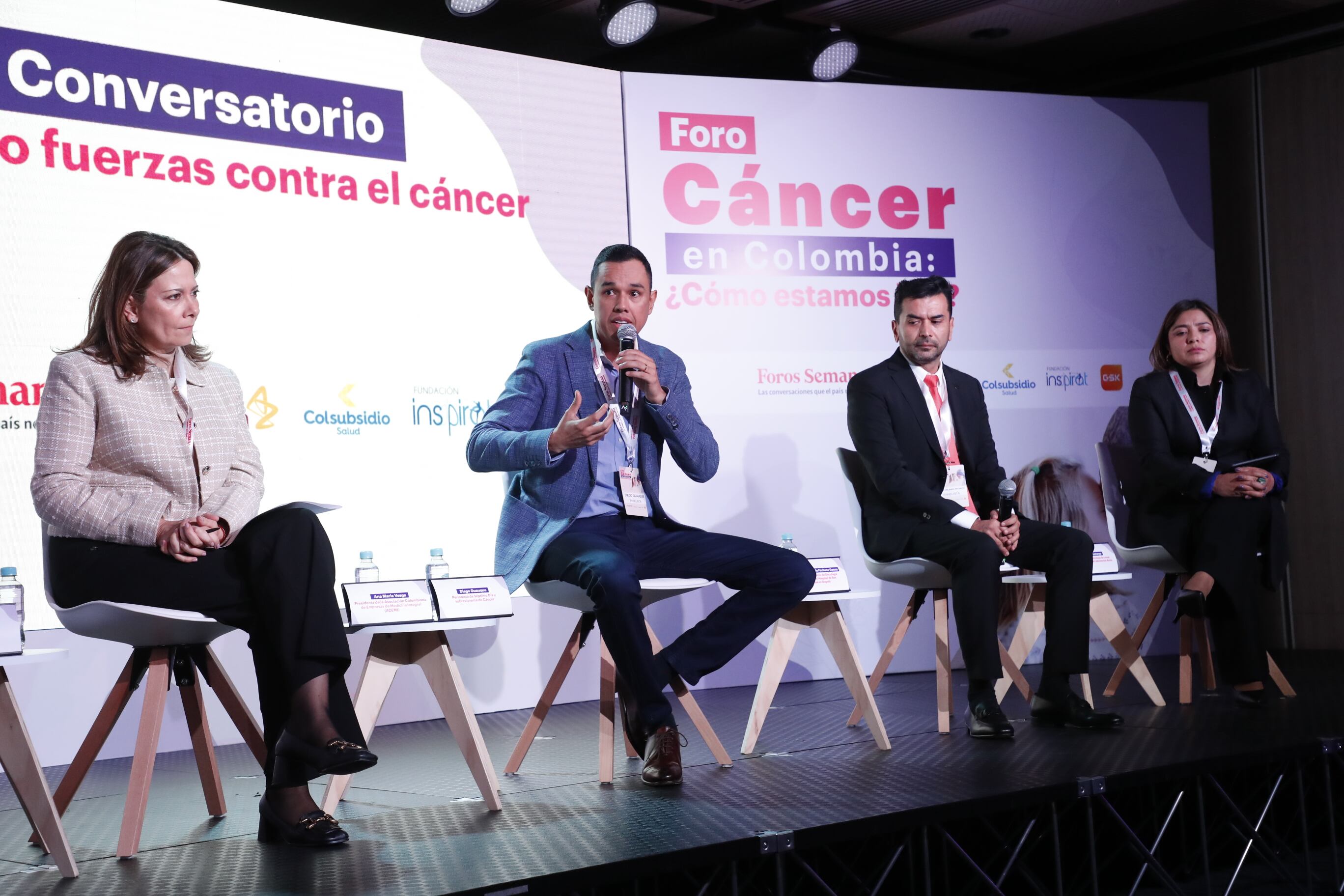 A lo largo del conversatorio ‘Uniendo fuerzas contra el cáncer’ pacientes y expertos del sector coincidieron en que la pedagogía es vital para la prevención y atención oportuna de la enfermedad.