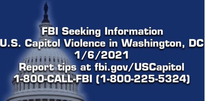 El FBI ha pedido la colaboración ciudadana para arrestar a los responsables de los actos vandálicos del 6 de enero en el Congreso de EE.UU.