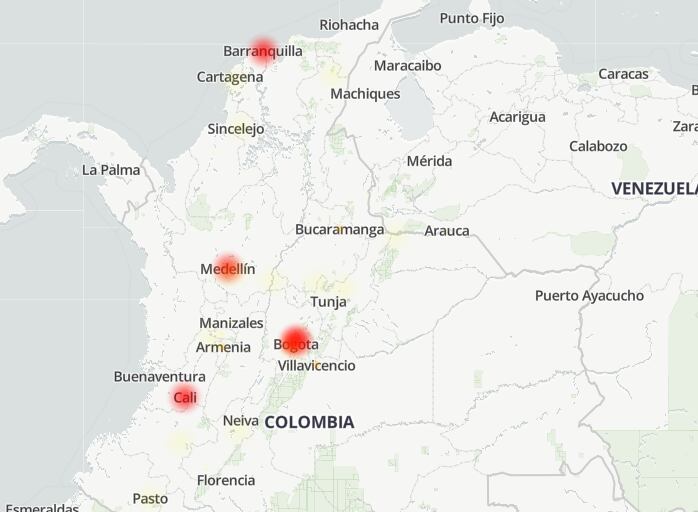 Reporte de downdetector.com