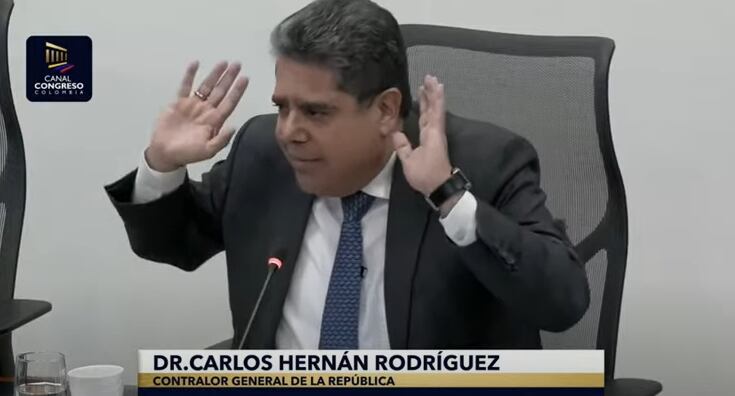 Carlos Hernán Rodríguez, en la comisión legal de cuentas del Congreso de la República