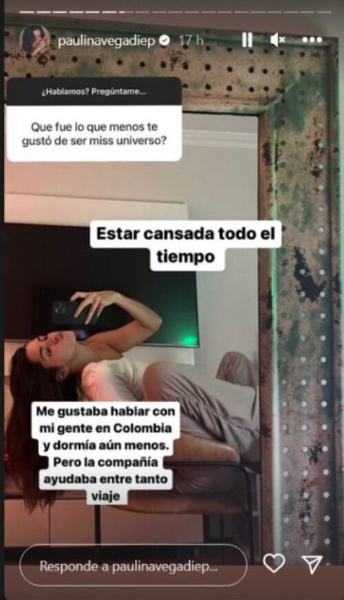 La ex Miss Universo respondió sobre su experiencia en la organización.