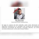 Captura del presunto responsable del crimen del mayor Mauricio Grueso Monterrosa, comandante de la Policía de Frontino en Antioquia ocurrido en el 2021.