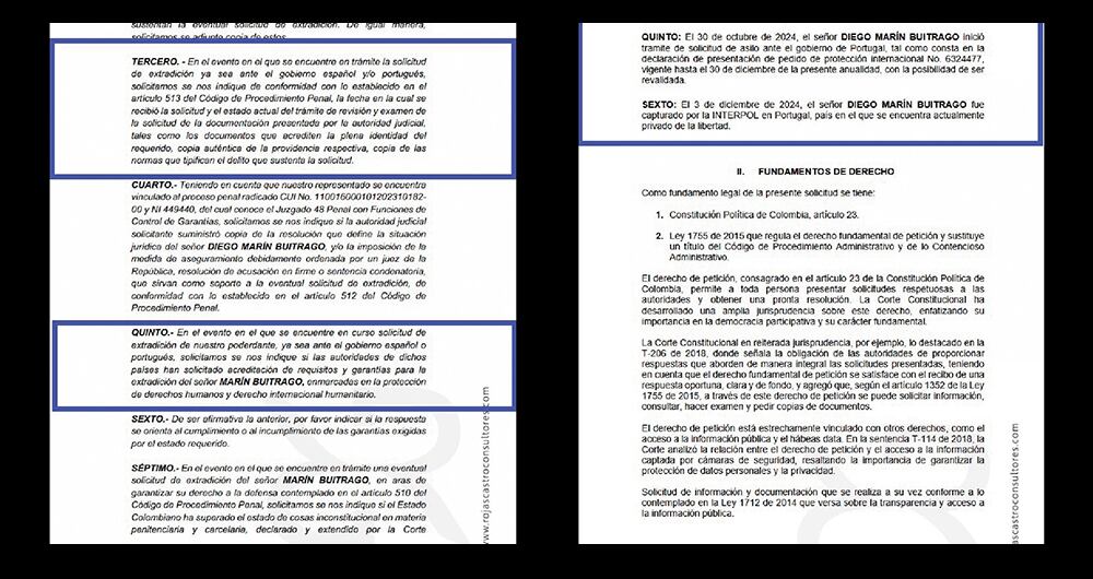 Documentos que muestran los intentos judiciales de Papá Pitufo para evadir a la jusitica.