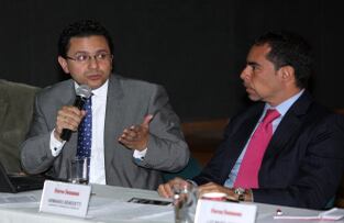 Miguel Ceballos, Viceministro de Justicia y Armando Benedetti, Senador de la Republica.