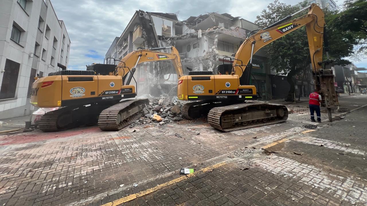 Alcaldía de Pereira anunció el inicio de la demolición de estructuras afectadas por el terremoto del 10 de agosto.