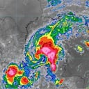 Así denota el satélite a la Tormenta Tropical Karl