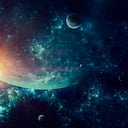 Escena de espacio abstracto de galaxia renderizada en 3D con planetas y estrellas brillantes en nebulosas
Tamaño de póster de alta resolución Escena espacial de galaxia renderizada en 3D con planetas. Utilicé Cinema4D y Adobe Photoshop para generar planetas y campos de estrellas. Se utiliza para la textura de uso gratuito o comercial del sitio Solar System Scope. El enlace es: https://www.solarsystemscope.com/textures/download/2k_haumea_fictional.jpg