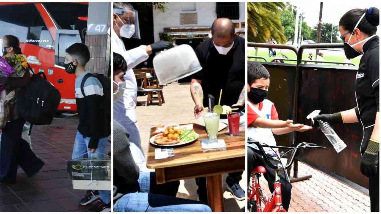 Los restaurantes volvieron a abrir sus puertas. Los aforos son controlados y los clientes deben cumplir normas. Lo mismo los vuelos que salen de El Dorado.