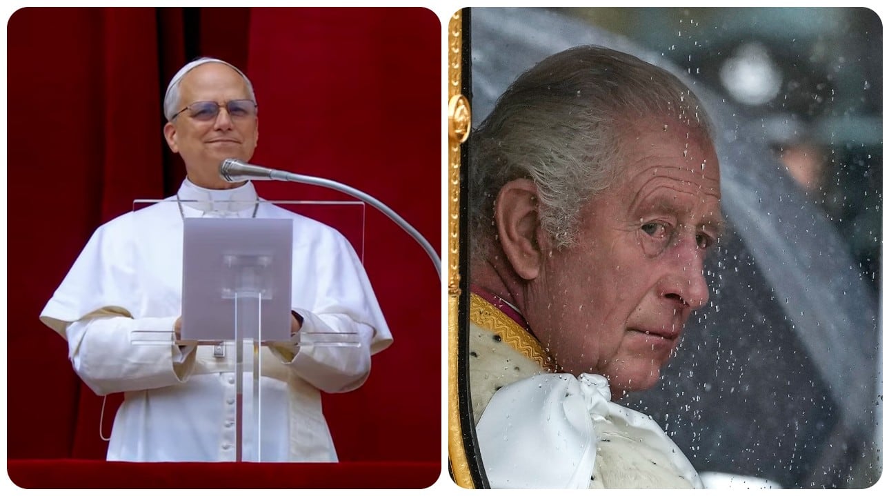 Reunión entre el Rey Carlos III el papa León XIV