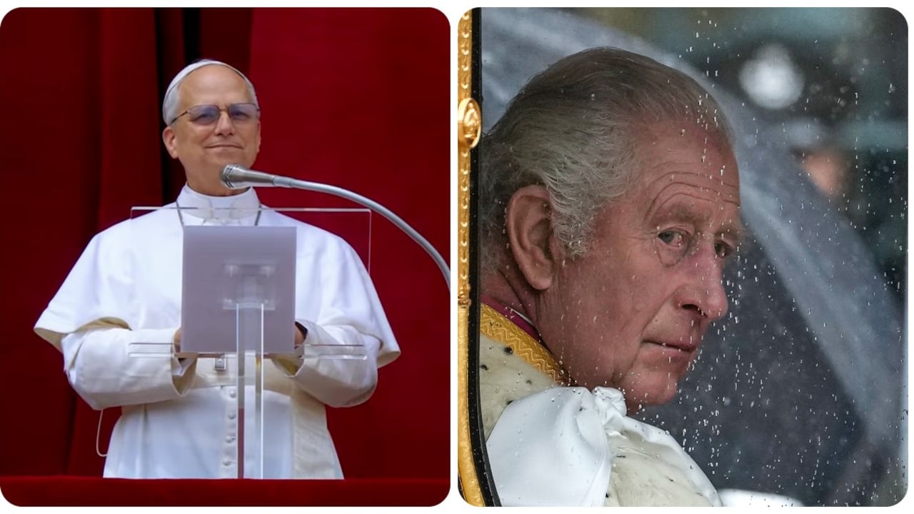 Reunión entre el Rey Carlos III el papa León XIV