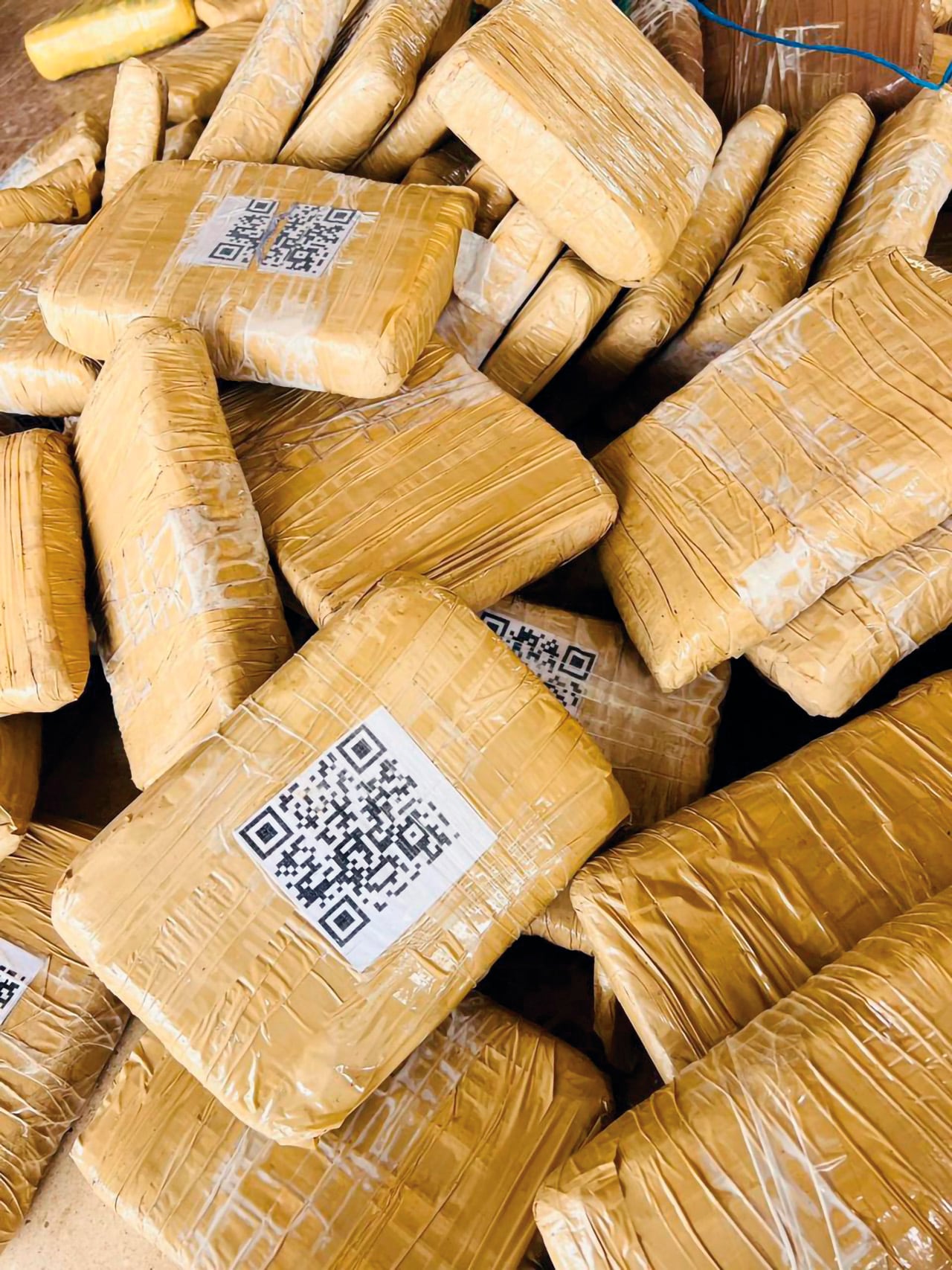 Droga con código QR.