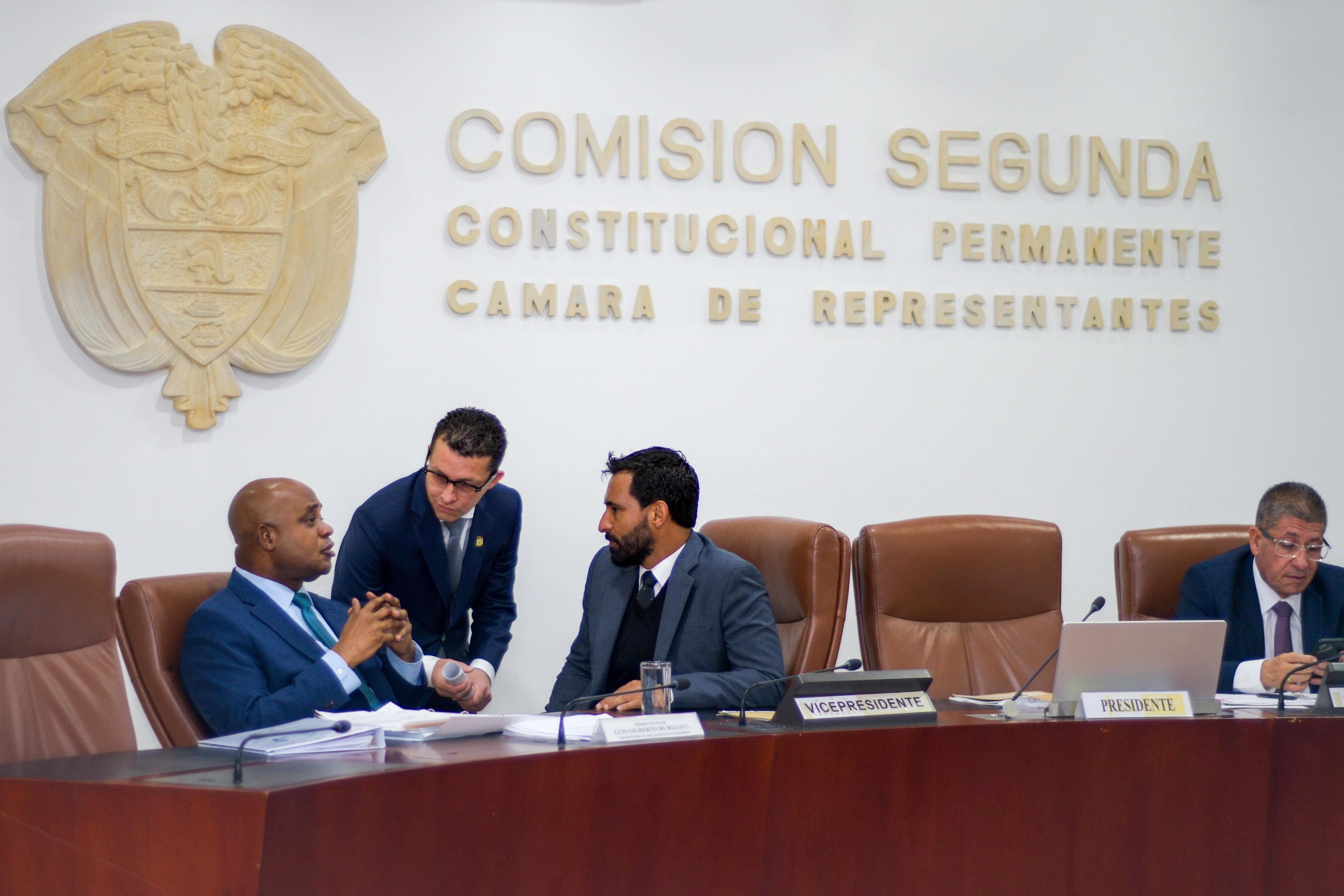 Debate de control político al canciller (e) Luis Gilberto Murillo.