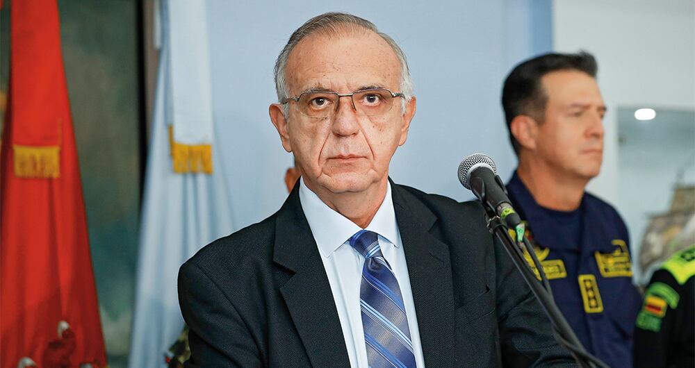 El ministro de Justicia, Iván Velásquez. 