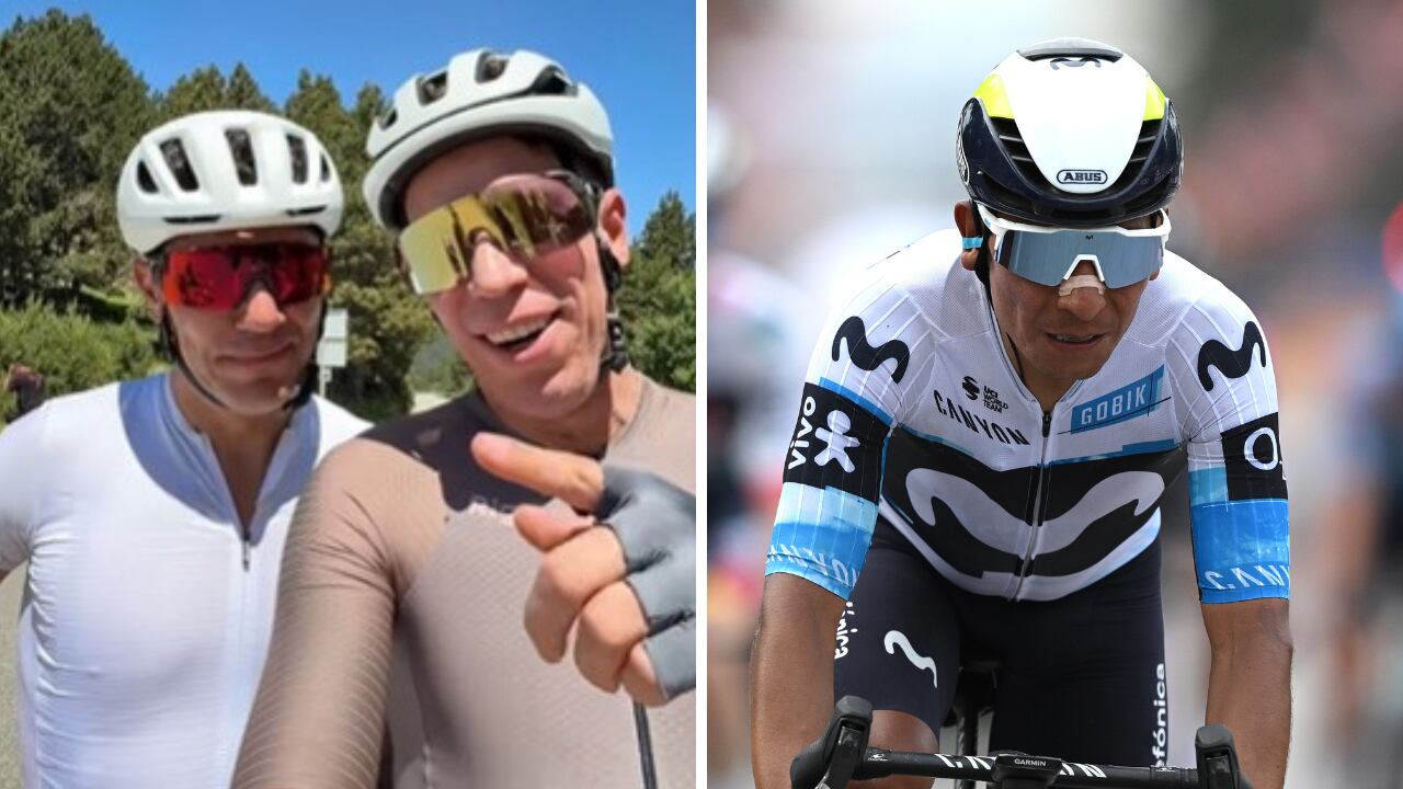 Rigoberto Urán le hizo una viral invitación a Nairo Quintana, recordándole a Tadej Pogačar.