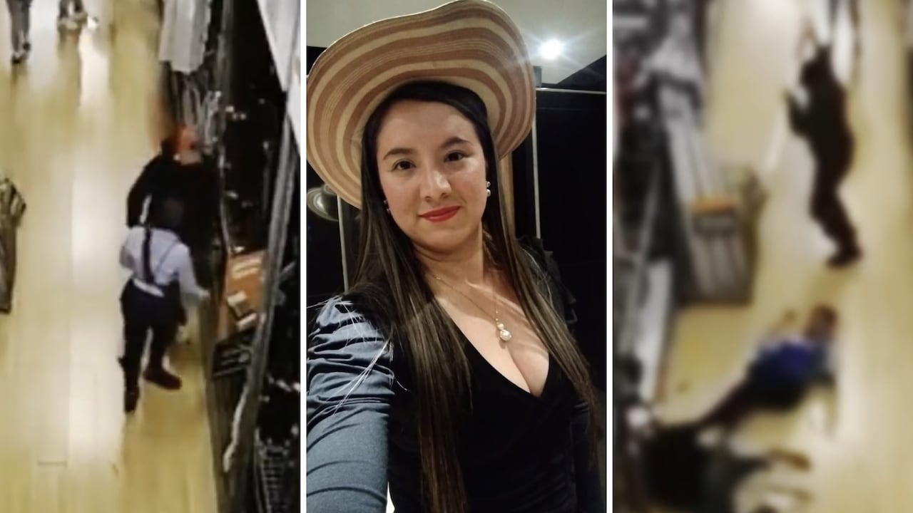 Rosa Mayerly Olaya y su victimario.