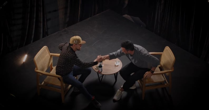 Yeison Jiménez en el. pódcast de Juan Pablo Raba.