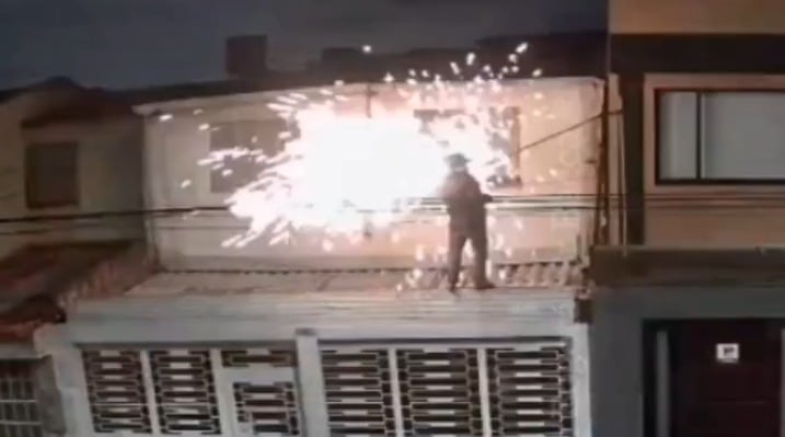 El robo de cableado es una práctica común en Bogotá.
