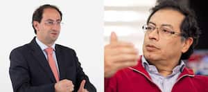 El ministro José Manuel Restrepo y el senador Gustavo Petro