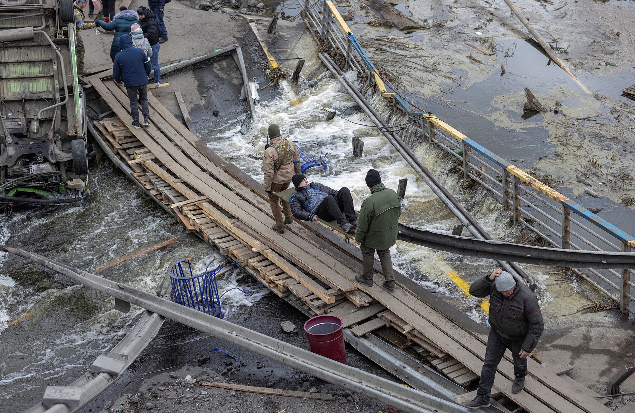 Destrucción en Ucrania tras la invasión rusa