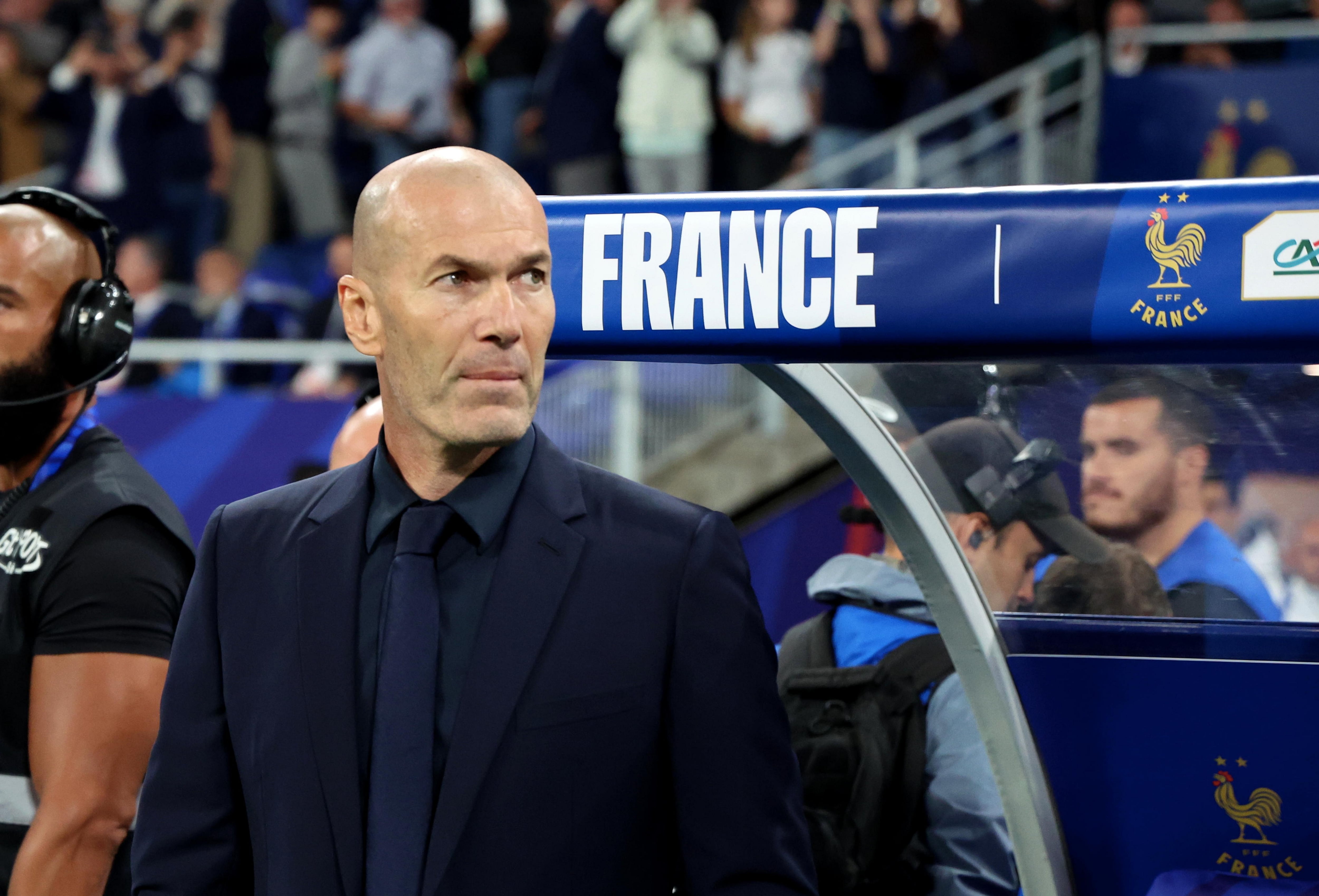 Zinedine Zidane en Francia vs. Italia