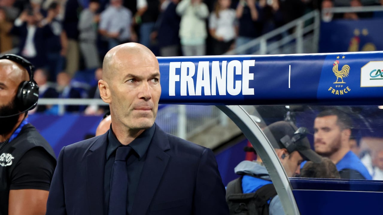 Zinedine Zidane en Francia vs. Italia.