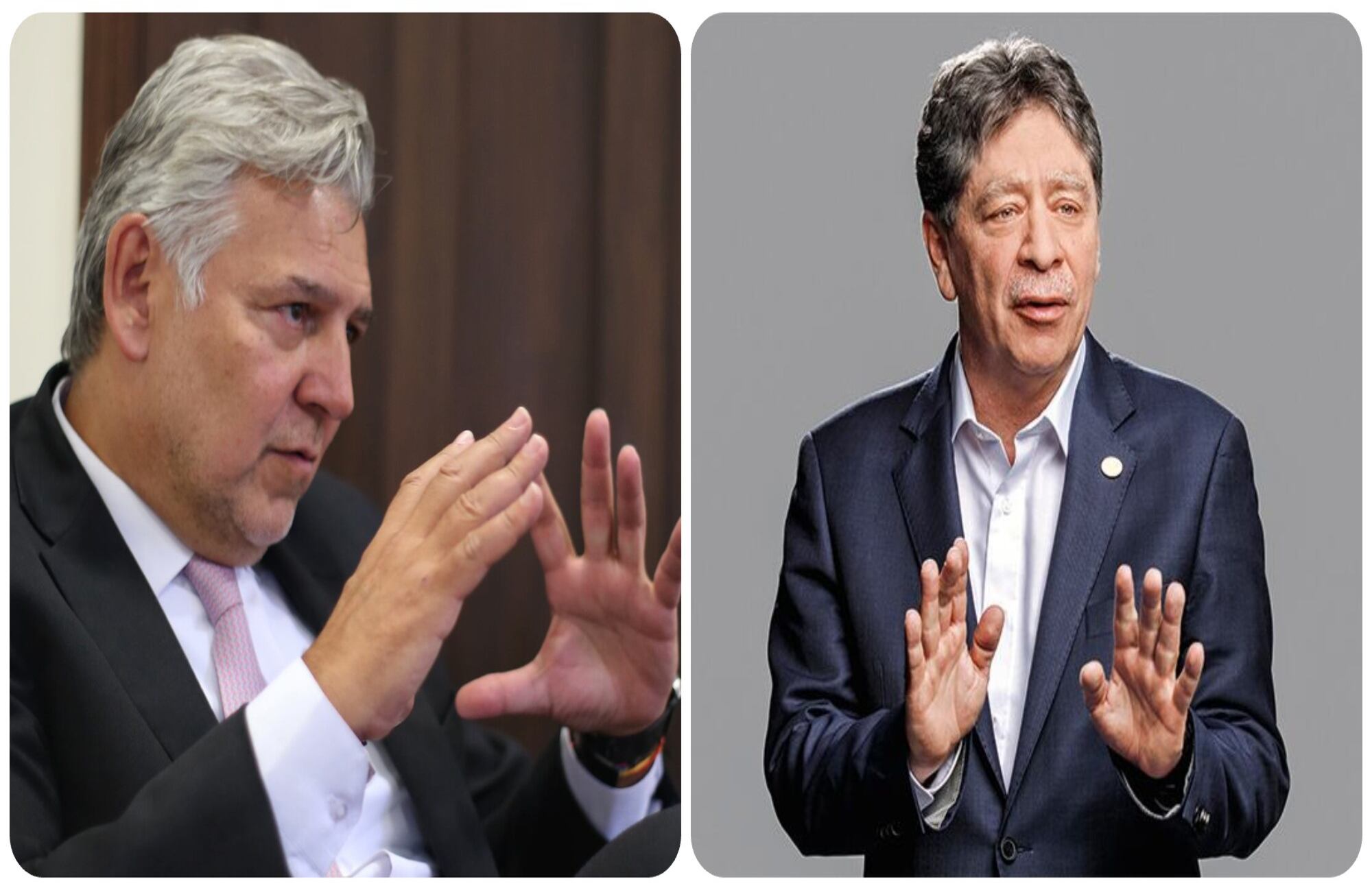 Jaime Alberto Cabal, presidente de Fenalco, y Bruce Mac Master, presidente de la Andi.