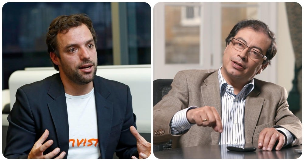 Luis Ernesto Gómez y Gustavo Petro