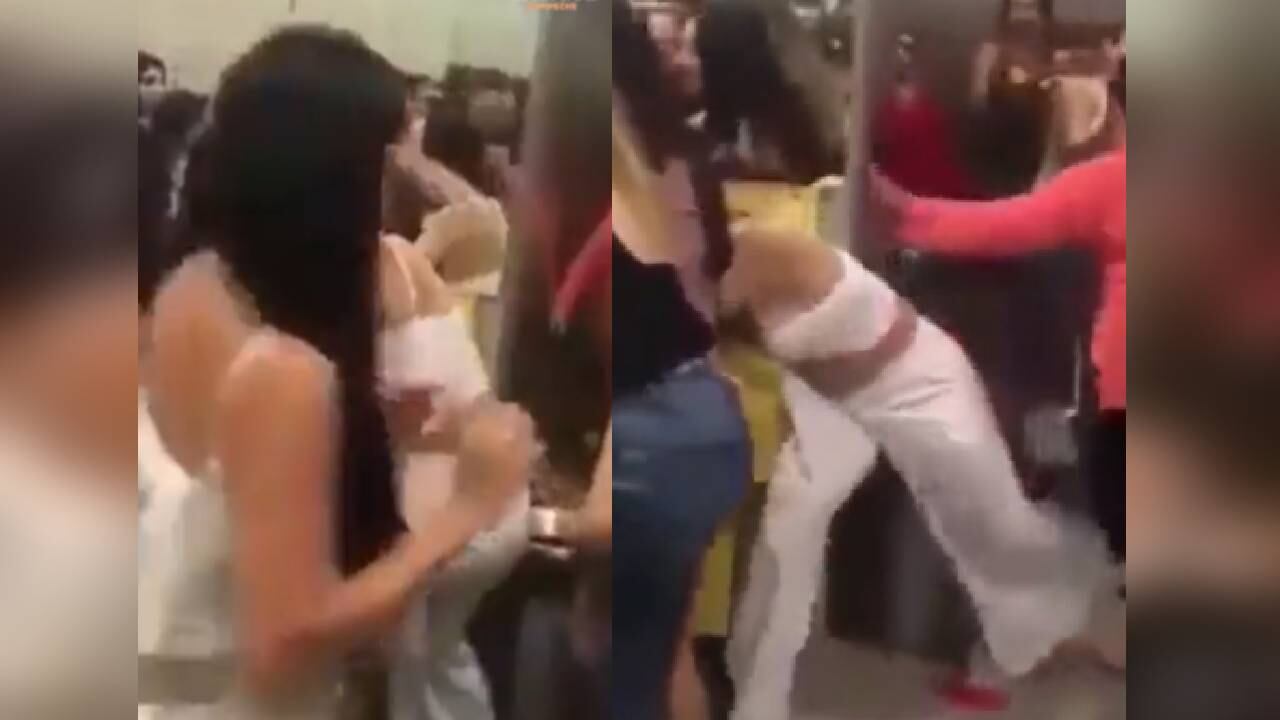 Celebración de una novena terminó en pelea entre dos mujeres. Foto: Twitter @caciquecampeche.