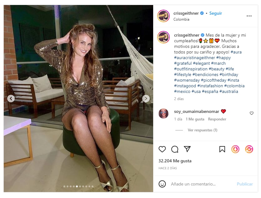 Foto: Instagram @crissgeithner