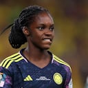 SYDNEY, AUSTRALIA - JULY 30: Linda Caicedo of Colombia celebrates after scoring her team's first goal during the FIFA Women's World Cup Australia & New Zealand 2023 Group H match between Germany and Colombia at Sydney Football Stadium on July 30, 2023 in Sydney, Australia. (Photo by Cameron Spencer/Getty Images)