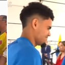 El saludo de Gustavo Petro con los jugadores de la Selección Colombia.