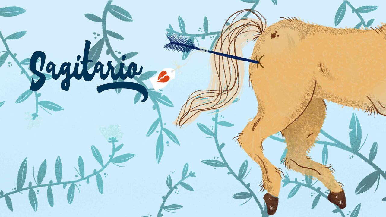 El signo Sagitario ilustrado por Nicolás Gutiérrez Pinedo.