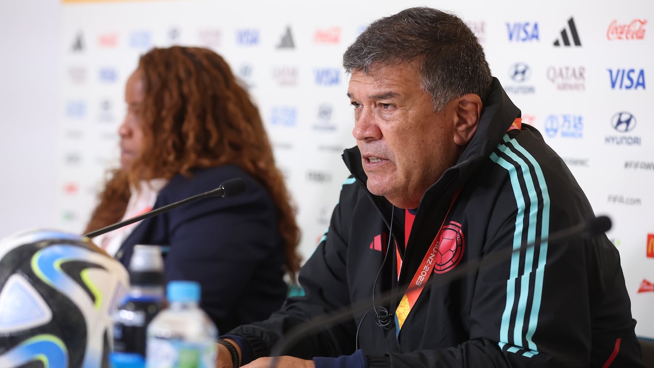 Nelson Abadía durante la rueda de prensa de este martes 8 de agosto.