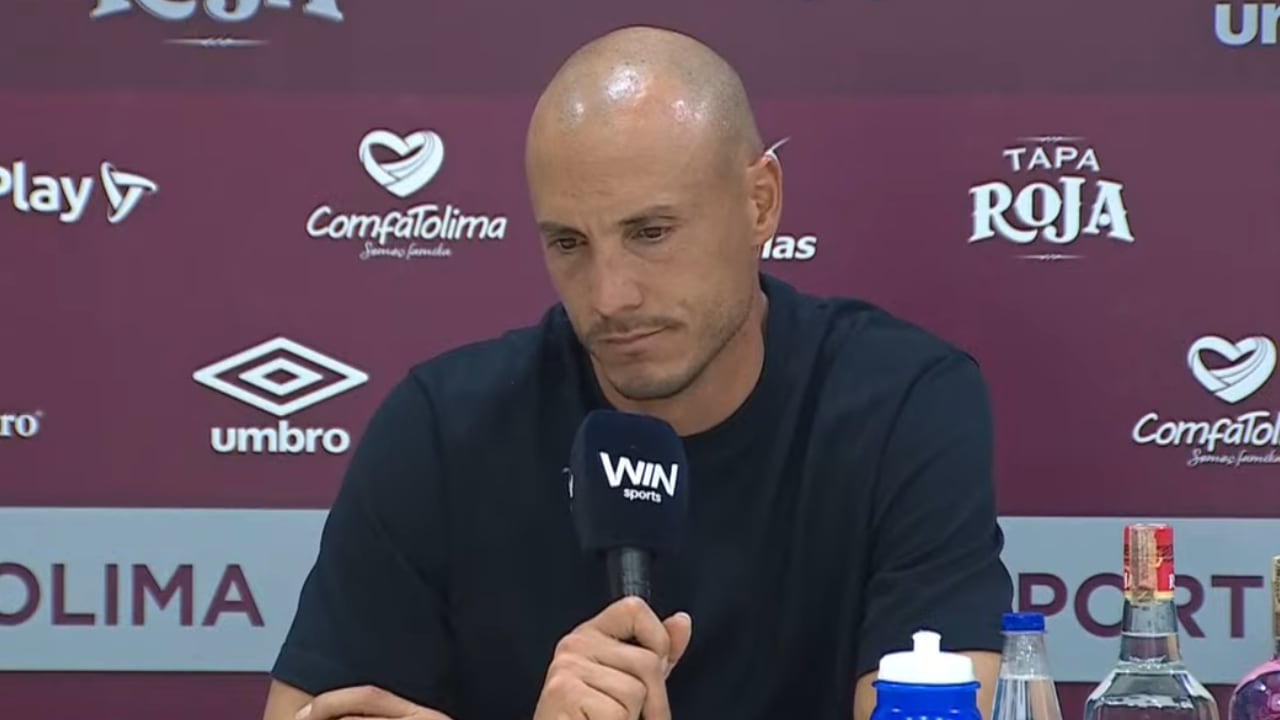 David González en rueda de prensa tras caer con Millonarios vs. Tolima