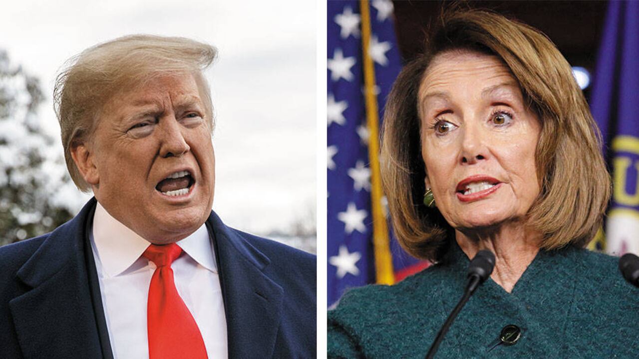 Nancy Pelosi y Donald Trump. Foto: Semana