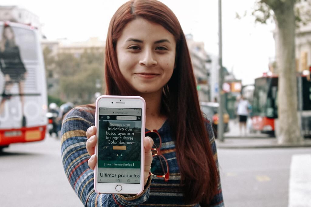Ginna Jiménez, de Toca, en el departamento de Boyacá, que junto a su familia fundó Comproagro.