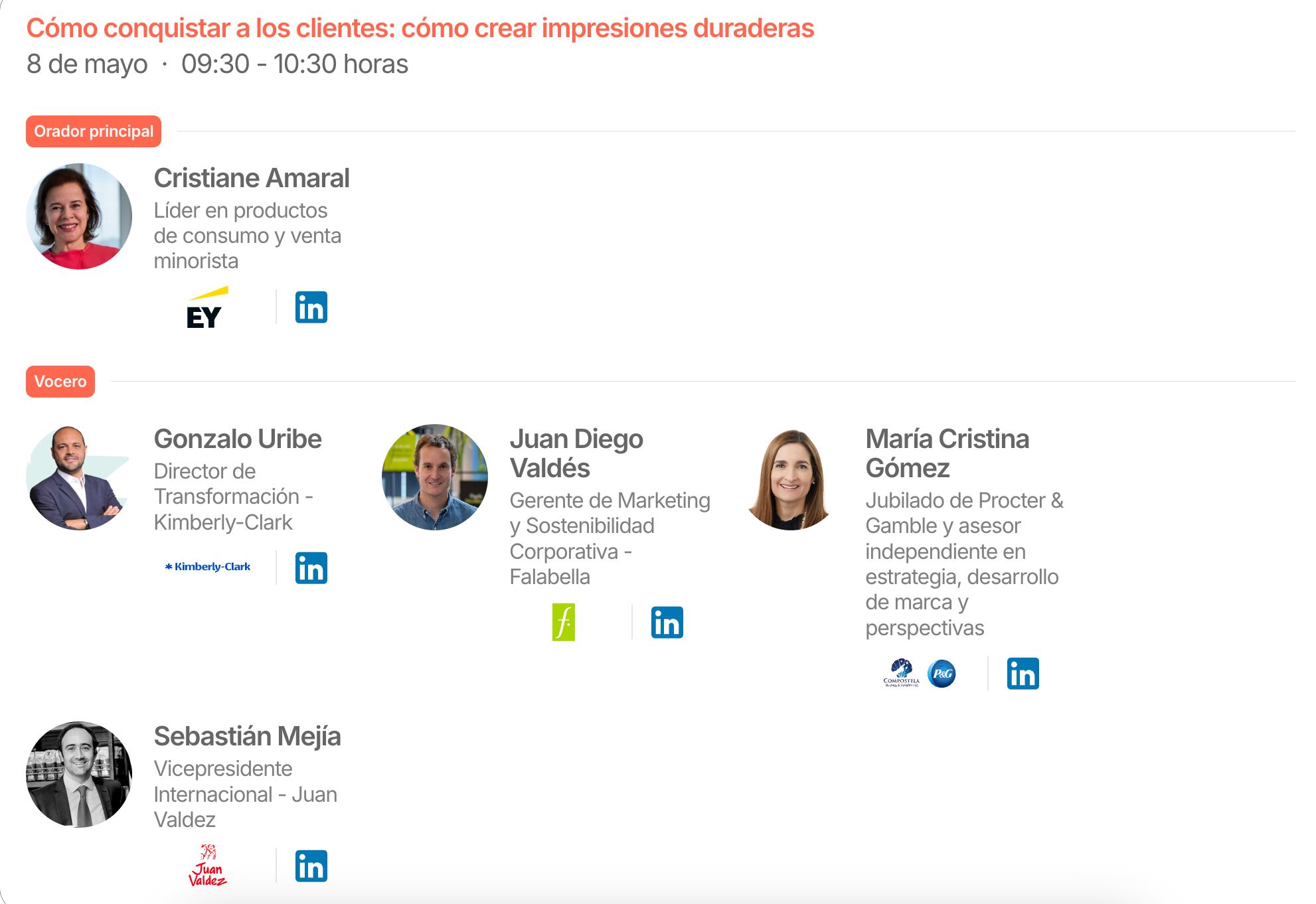 Los speakers participarán en la nueva versión de la cumbre