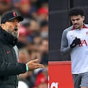 Jürgen Klopp y Luis Díaz, Liverpool.