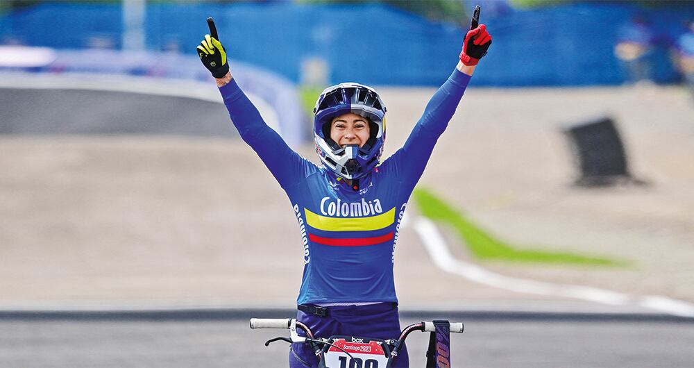 Mariana Pajón en los juegos Olímpicos 2024. 