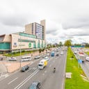 Bogotá Colombia 7 de julio Vista exterior del centro comercial Titan ubicado en el norte de Bogotá. Apreciado por los lugareños ya que está lleno de tiendas, restaurantes y cines. Disparar el 7 de julio de 2019