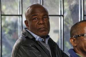 Bogotá, 23 de agosto de 2019. En el complejo judicial de Paloquemao se lleva acabo la audiencia a Isaías Chalá (foto) ex alcalde de Quibdó por presunta corrupción. (Colprensa - Camila Díaz)