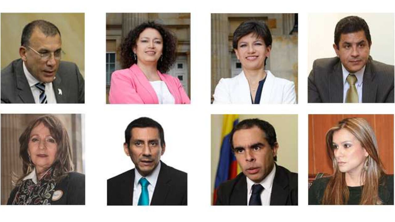 Roy Barreras, Angélica Lozano, Claudia López, Jorge Iván Ospina, Angela María Robledo, Jimmy Chamorro, Armando Benedetti, Maritza Martínez.
