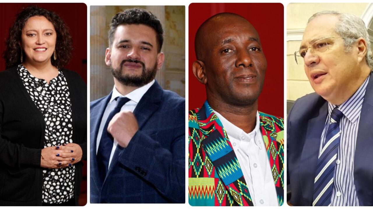 Angélica Lozano, Inti Asprilla, Paulino Riacos e Iván Name.