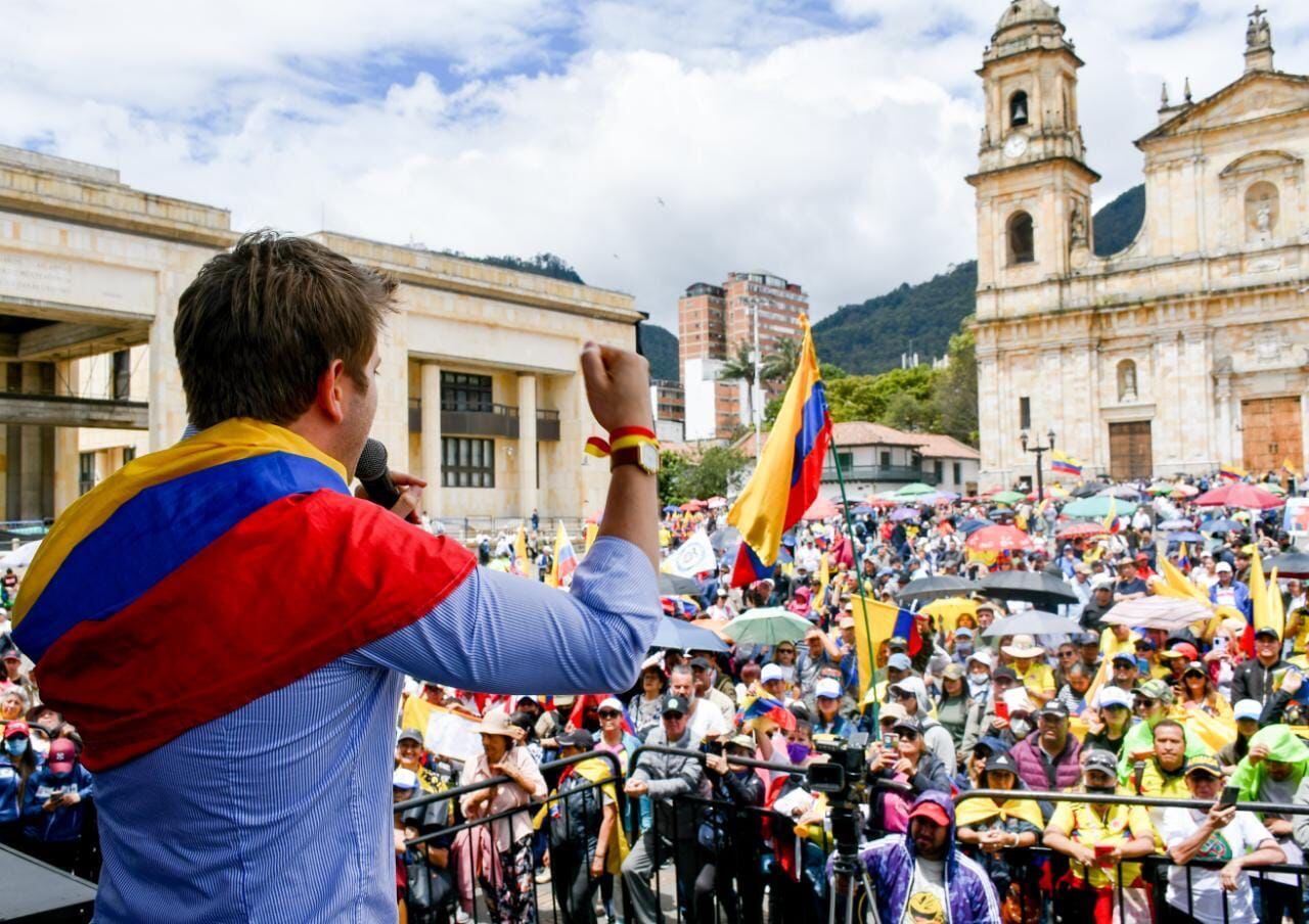 La oposición ha hecho varias marchas en contra de las políticas del Gobierno Petro. En octubre de este año se hará una nueva jornada.