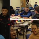 Luis Díaz visitó de sorpresa a varios niños en Inglaterra.