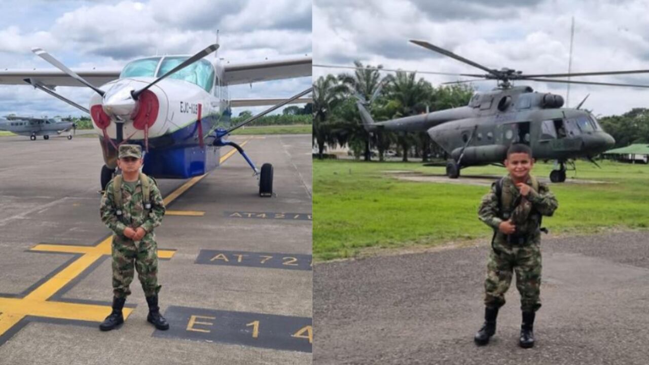 Soldado Óscar Henao, integrante del Ejército con la estatura más baja.